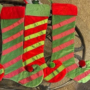 3 Christmas stockings